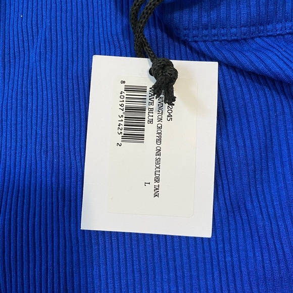 Bandier Wesley One Shoulder Cropped Sleeveless Tank - Picture 5 of 6